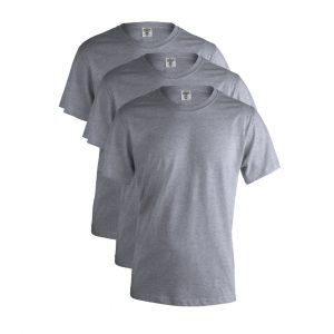 T-shirts Homem Soft Basic Cinza (Pack de 3)